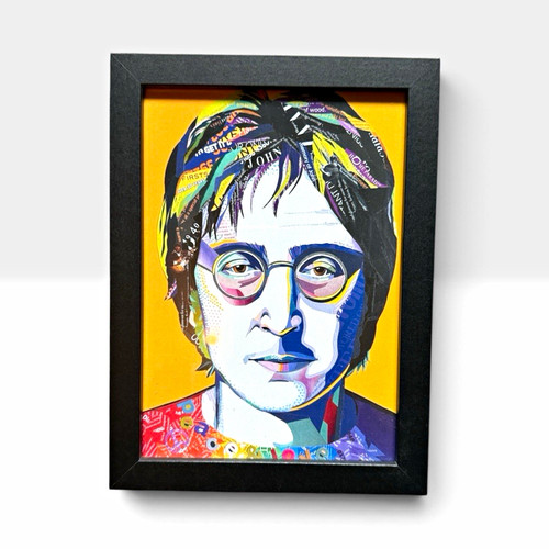 John lennon pop art - john, framed