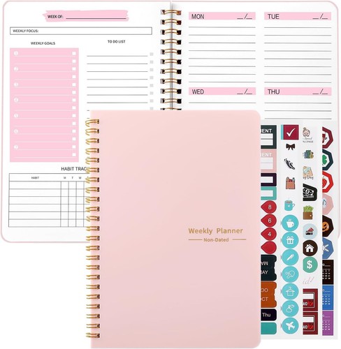 Weekly planner notebook - a5,