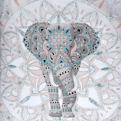 Pieridae elephant mandala bed - mandala,