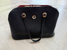 Tommy Hilfiger Core Satchel Shoulder Bag Navy Blue Used