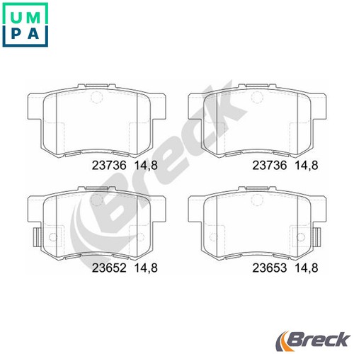 Brake pad set - brake,