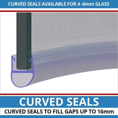 Pre curved shower seals - curved,