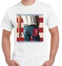 Born In the USA T-Shirt Bruce Springsteen Vintage 80s Cool ideal Gift Unisex Tee