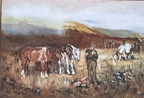 Watercolour painting gaelic - watercolour,