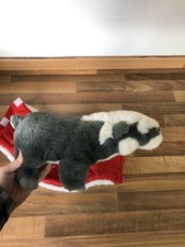 The Animals Of Farthing Wood Badger Plush Soft Toy 1992 Vintage