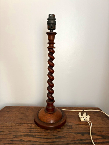Wood barley twist table - wood,