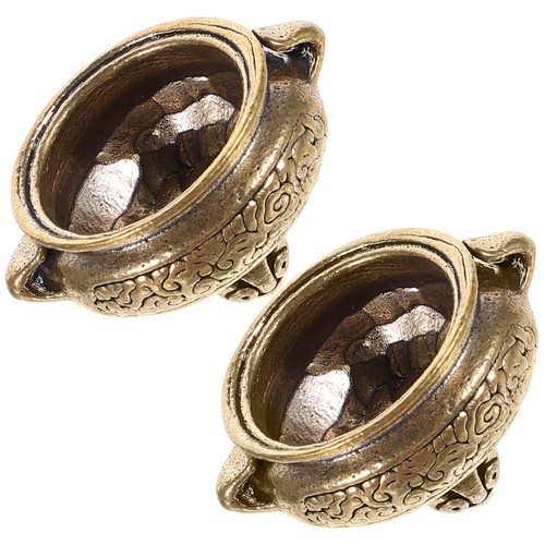 2pcs brass incense holder - brass,