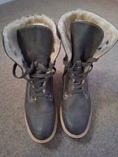 Women's size 4 grey faux