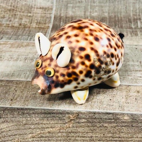 Vintage folk art shell - shell, animal