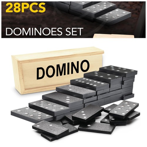 Dominoes game set wooden - game,