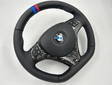 BMW M3 E81 E82 E88 E90 E91 E92 E93 M Steering Wheel FLAT BOTTOM Forged Carbon