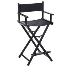 Folding Portable Professional Tall Makeup Artist Directors Chair 300lbs Capacity