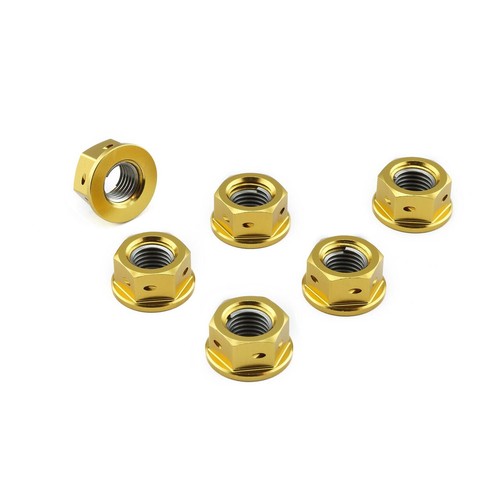 Rear sprocket nuts gold - rear,