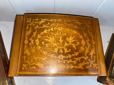 Vintage Italian Marquetry Jewellery Music Box Inlaid Santa Lucia Wooden Sorrento