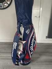 Callaway BIG BERTHA '14 Blue/Red Tour Staff Golf Bag 6-Way Strap & Cover
