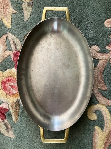 Copper oval roasting pan - oval,