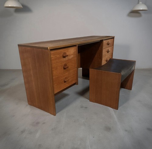 Vintage mid century teak - , desk