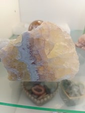 Crystal yellow fluorite - crystal, raw