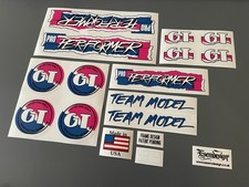 GT Pro Performer 1987 BMX decal set