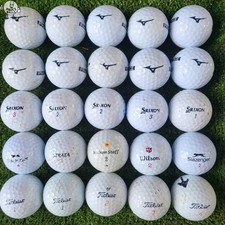 25 x  Practice Grade B -C Mixed Used Damaged Srixon Golf Balls X Outs Titleist 