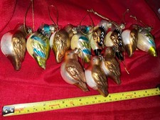 Bird Hanging Christmas Tree Decorations Vintage possibly glass assorted bundle