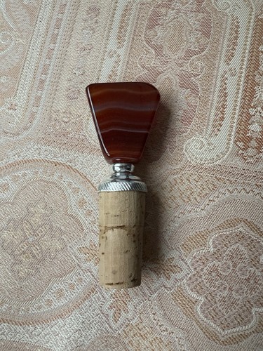 Polished stone cork wine - cork,