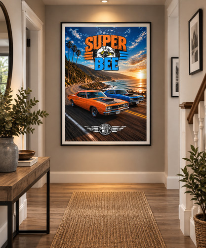 Dodge super bee muscle - bee, car