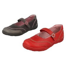 Girls Startrite Red Or Pewter Mary Jane Style  Shoes: Pandora
