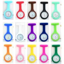 1 pcs Silicon Nurse Watch Tunic Quartz Fob Pocket Brooch Washable FREE UK POST