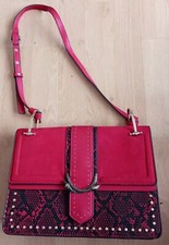 Topshop Vintage Red Suri Snake Shoulder Bag