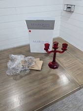 Red Waterford Marquis Candelabra In Original Box