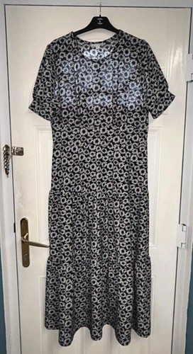 This topshop tiered midi dress - tiered,
