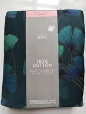 Blue Turquoise Floral Brushed