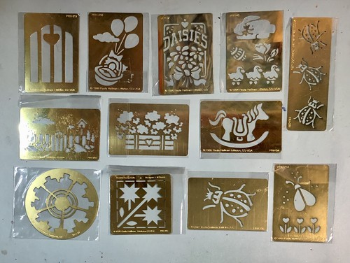 Brass embossing stencils - brass,