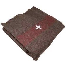 New Swiss Army Style Thick Wool Blanket, Reproduction