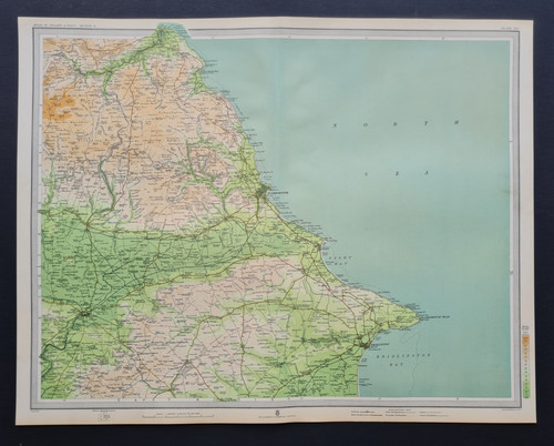 Antique 1903 map north - antique,