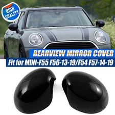 2 PCS Gloss Black Wing Mirror Cover Cap Casings For BMW Mini F54 F55 F56 F57 F60