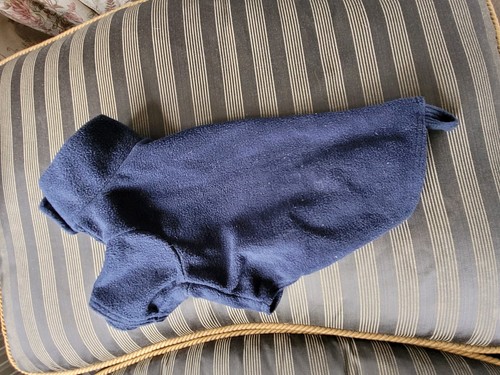 Dog fleece navy jumper belly - dog,