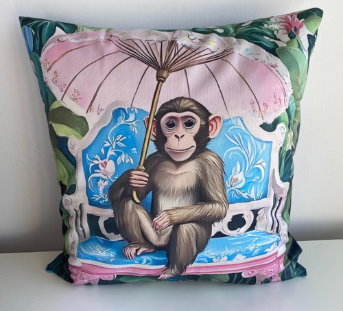 New cushion cover monkey