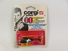 Corgi Juniors 3 James Bond Stromberg's Jet Ranger, MOC!