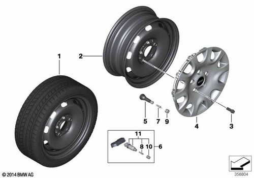 Mini genuine steel wheel - mini,