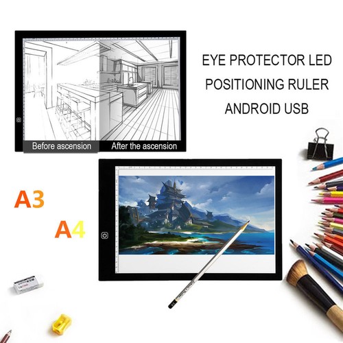 Led drawing board pad - a4,
