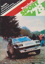 Vauxhall Sport 78 Original UK Publicity  Booklet 1978 incl Chevette 2300HS