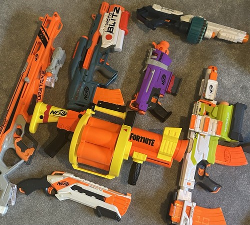 Nerf guns and foam bullets - and,