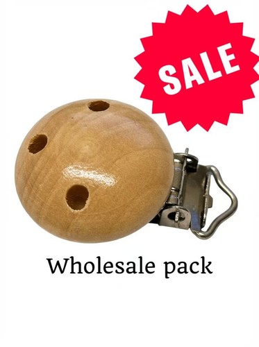 50pcs round wooden soother - round,