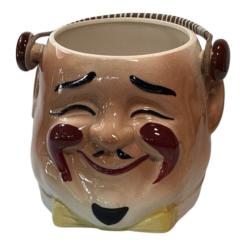 Asian man head - asian, planter