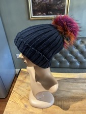 Lapponia Blue Purple Bobble Hat