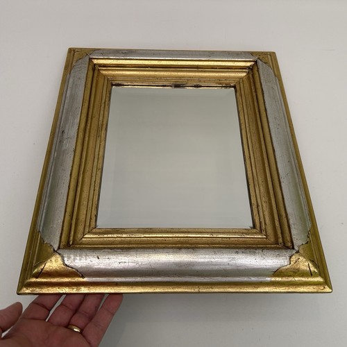 Vtg bevelled edge - mirror, gold
