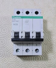 Crabtree 6HT16C Crabtree Loadstar 16A Triple Pole 10kA C Curve MCB 