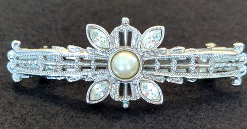 Art deco style silver tone - silver,